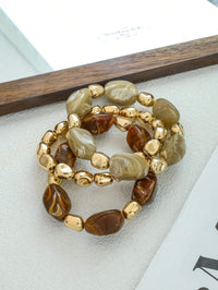 Multicolor 3-delige Armbandenset