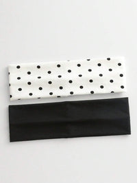 Bintik Polka Putih + Hitam Padu