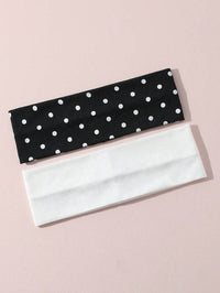Bintik Polka Hitam + Putih