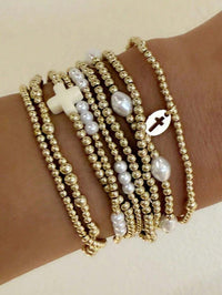 9pcs Cross Beaded