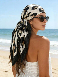 Black and White Leopard Print